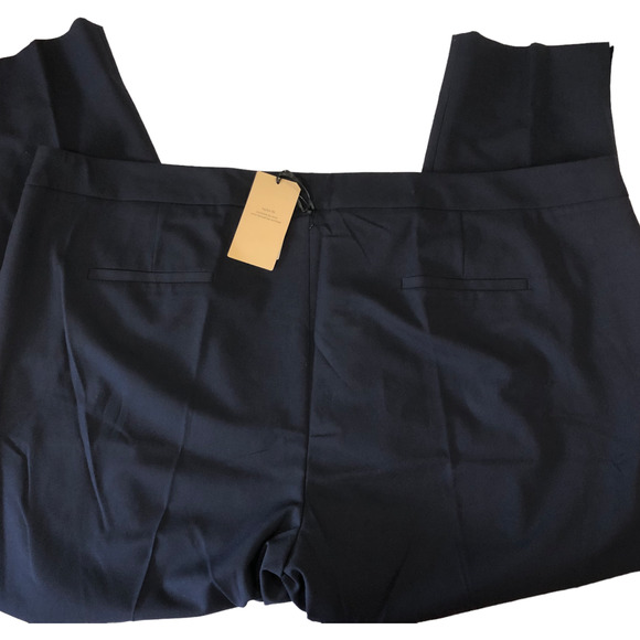 Halogen Taylor Fit Navy Blue Slim Leg Business dressy Pants Plus Size 24 NWT - Picture 7 of 9